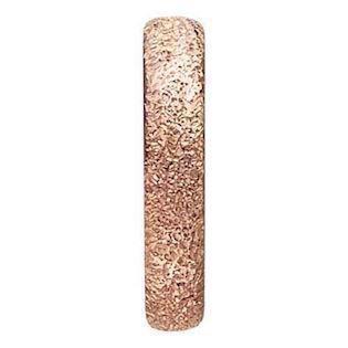 Christina Collect 925 sterling sølv Diamond Dust rosa gullbelagt smal ringskjerm med glitrende overflate, modell 650-R37